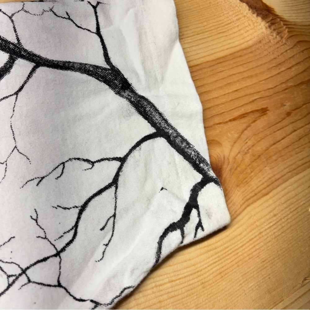 Vintage Wolf All Over Print Shirt Mens XL White Black ADA Single Stitch - Picture 4 of 14